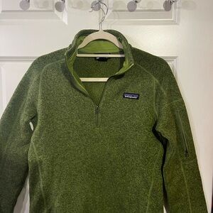 Patagonia Men's Olive Zip-Up Sweater